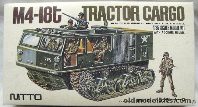 Nitto 1/35 M4-18T US Army 18 Ton High Speed Cargo Tractor, 15085-1300 plastic model kit